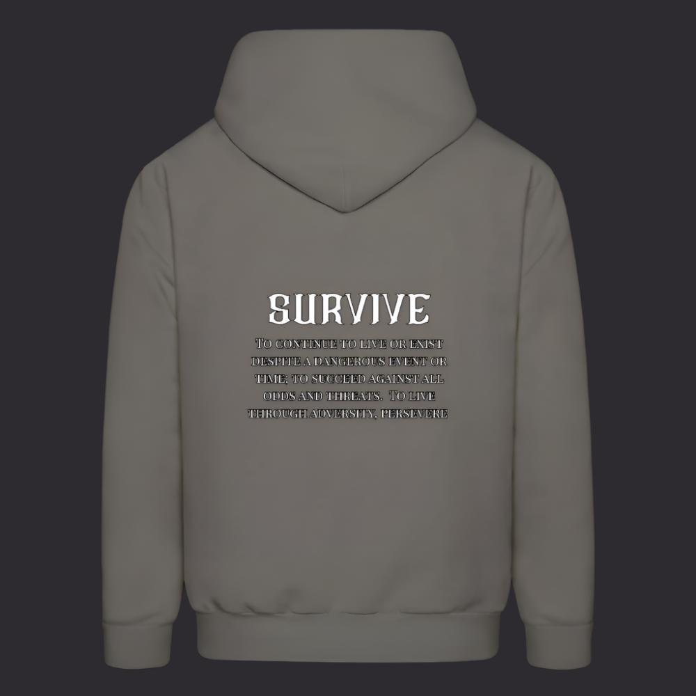 Boyz N The Hoodies Asphalt Gray Survive Hoodie - asphalt gray