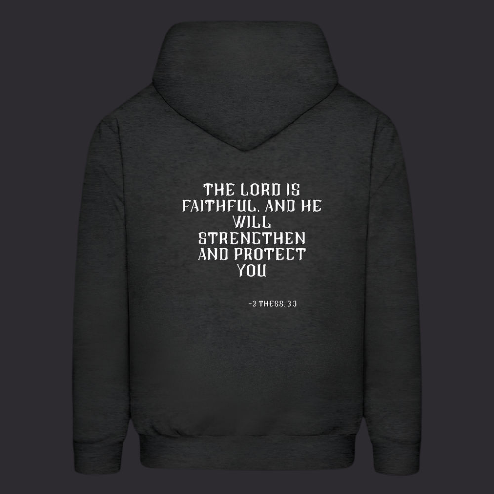 'The Lord Is Faithful' Charcoal Gray Hoodies Survive Collection - charcoal grey