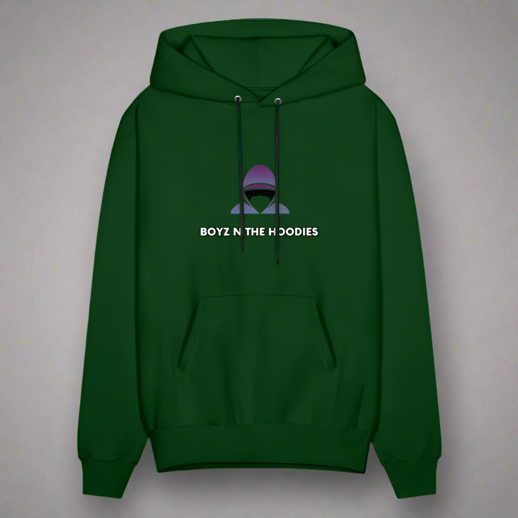 Boyz N The Hoodies Classic Design Forest Green Hoodies (Front only) - forest green