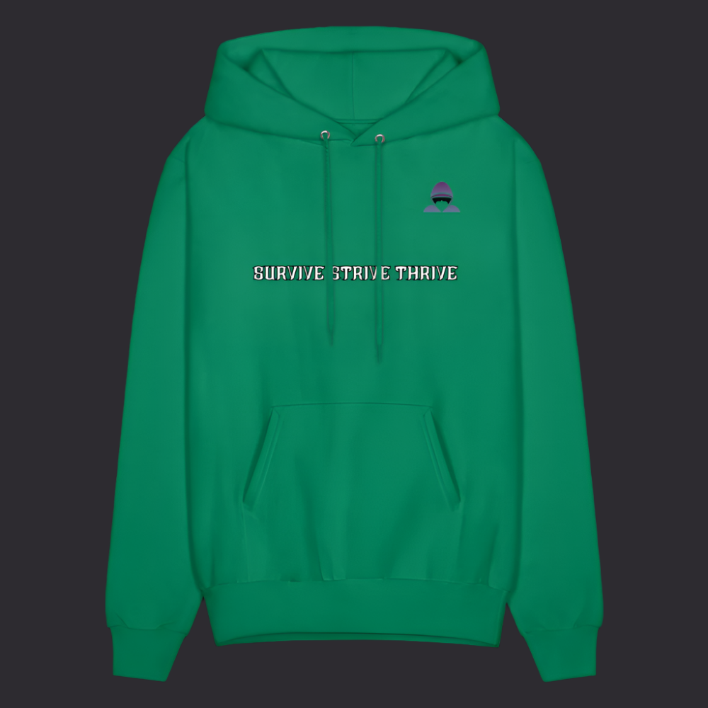 Boyz N The Hoodies Motto Kelly Green Hoodie Classic Design - kelly green