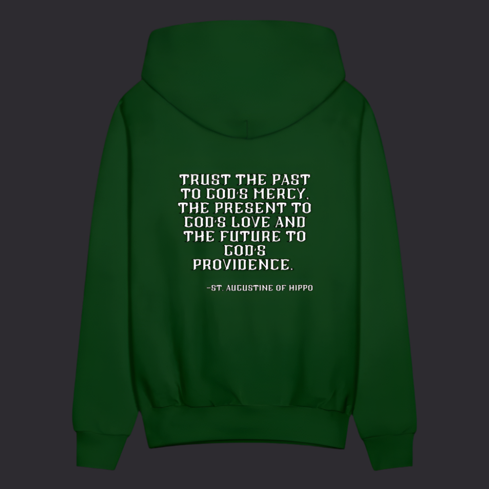 'Trust the Past' Forest Green Hoodie Thrive Collection - forest green