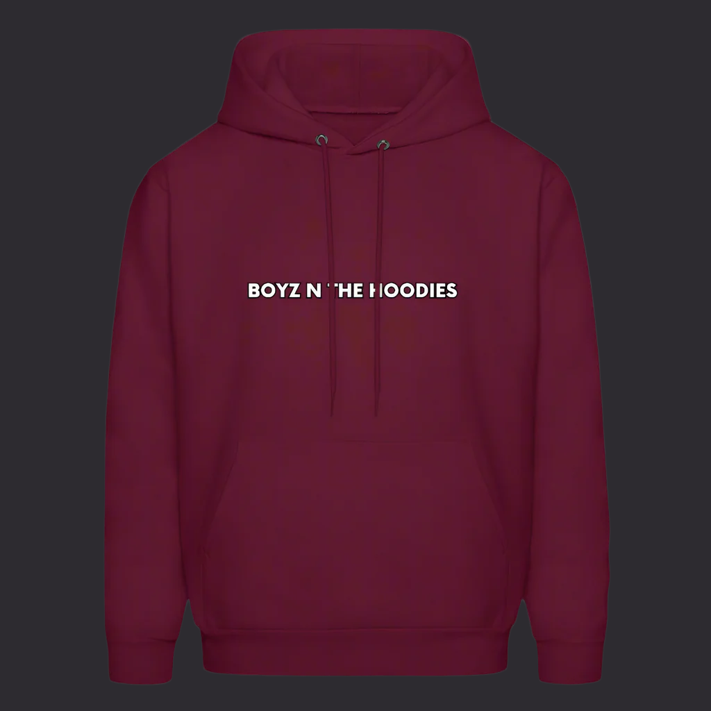Boyz N The Hoodies Classic Design Burgundy Hoodies - burgundy