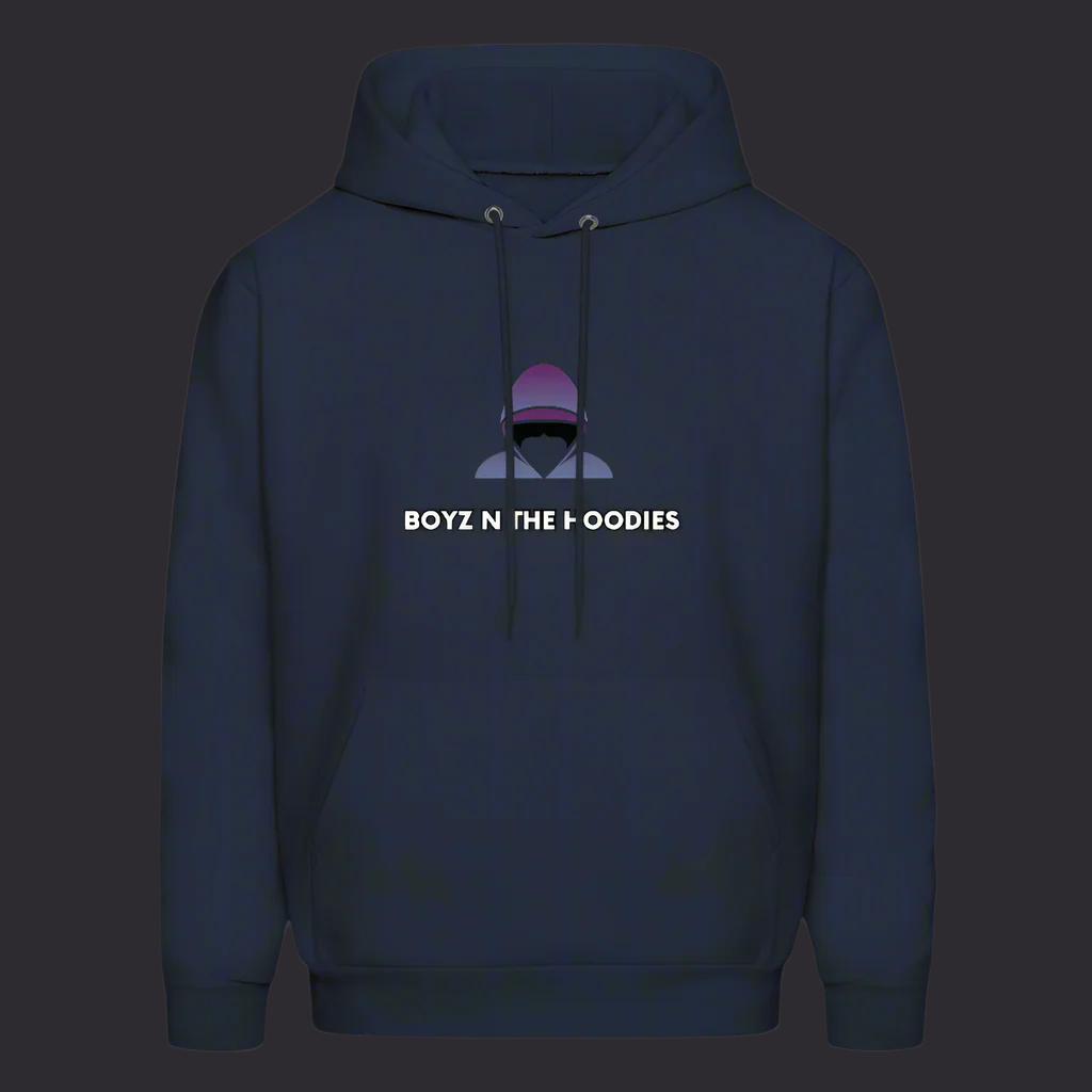 Boyz N The Hoodies Classic Design Navy Blue Hoodies (Front only) - navy