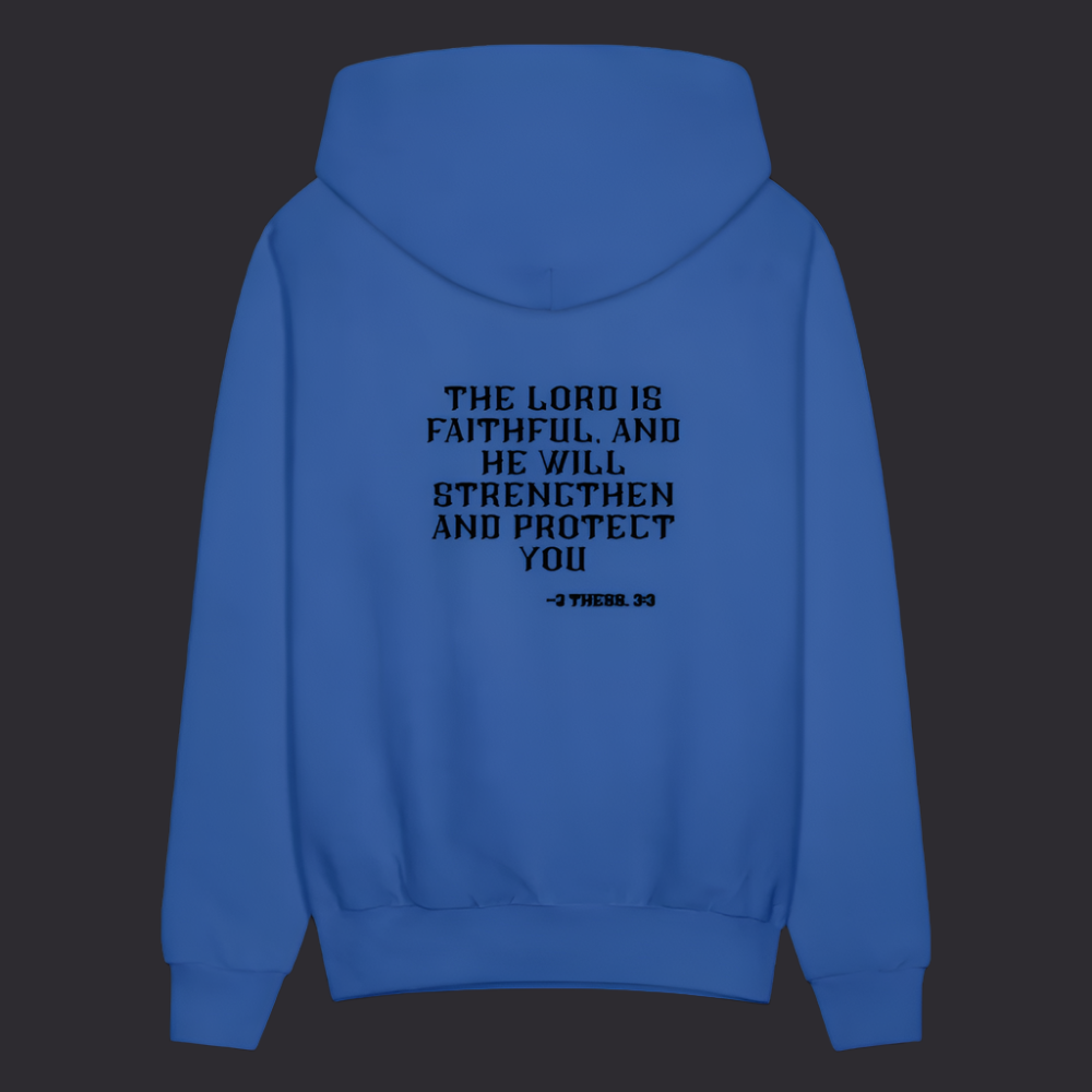 'The Lord Is Faithful' Royal Blue Hoodie Survive Collection - royal blue