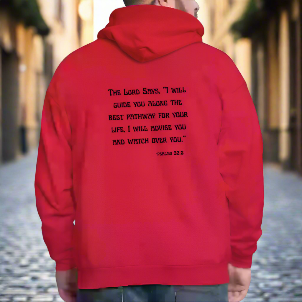 'I will guide you' Classic Red Hoodie Thrive Collection - red
