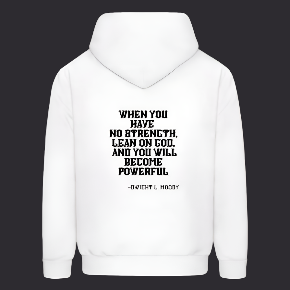 'Lean on God' White Hoodies Survive Collection - white