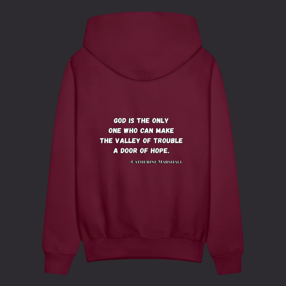 'God is the Only One' Burgundy Hoodies Survive Collection - burgundy