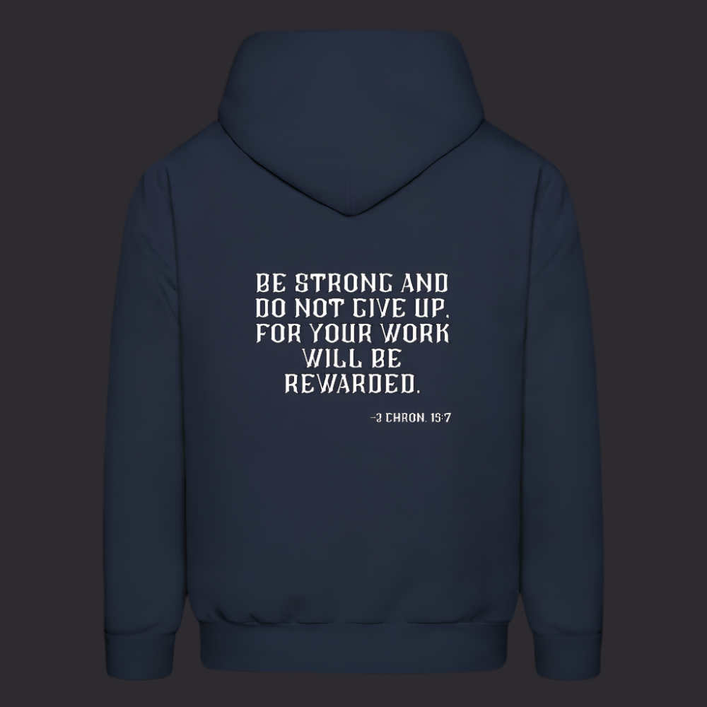 'Be Strong' Navy Blue Hoodie Survive Collection - navy