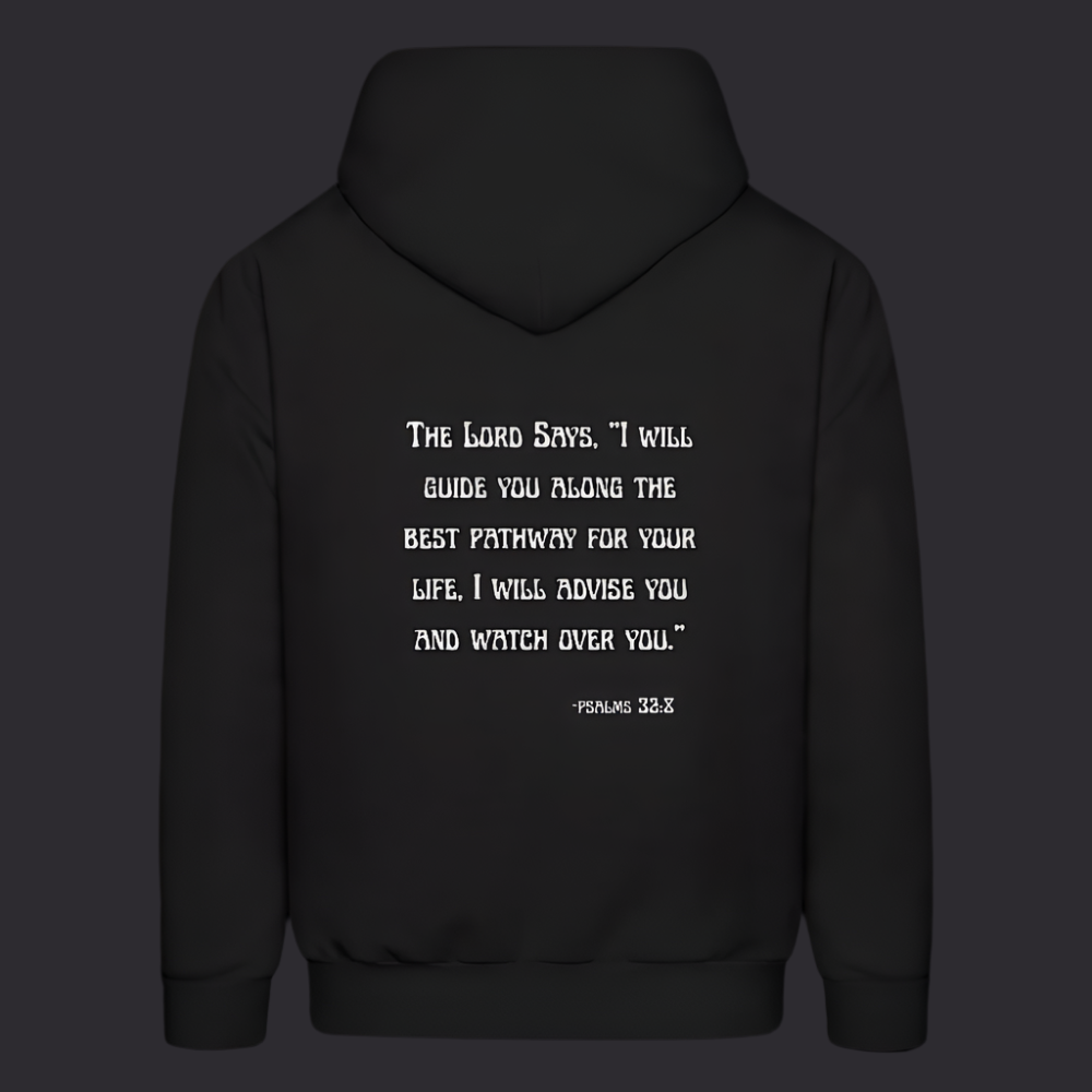 'I will guide you' Classic Black Hoodie Thrive Collection - black