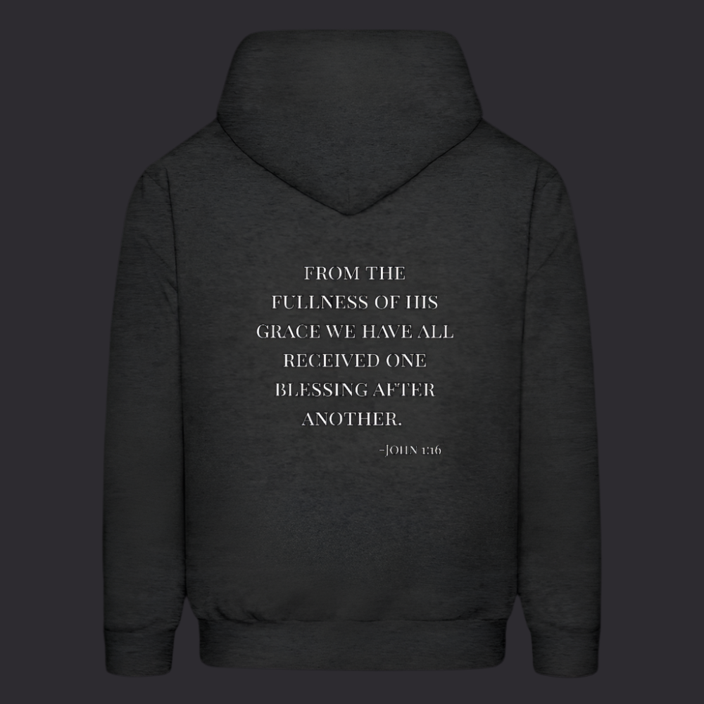 'Fullness of his Grace' Charcoal Gray Hoodie Thrive Collection - charcoal grey