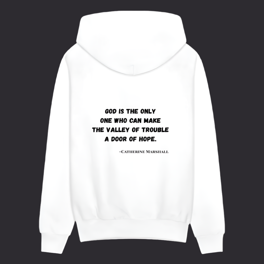 'God is the Only One' Hoodie White Hoodies Survive Collection - white