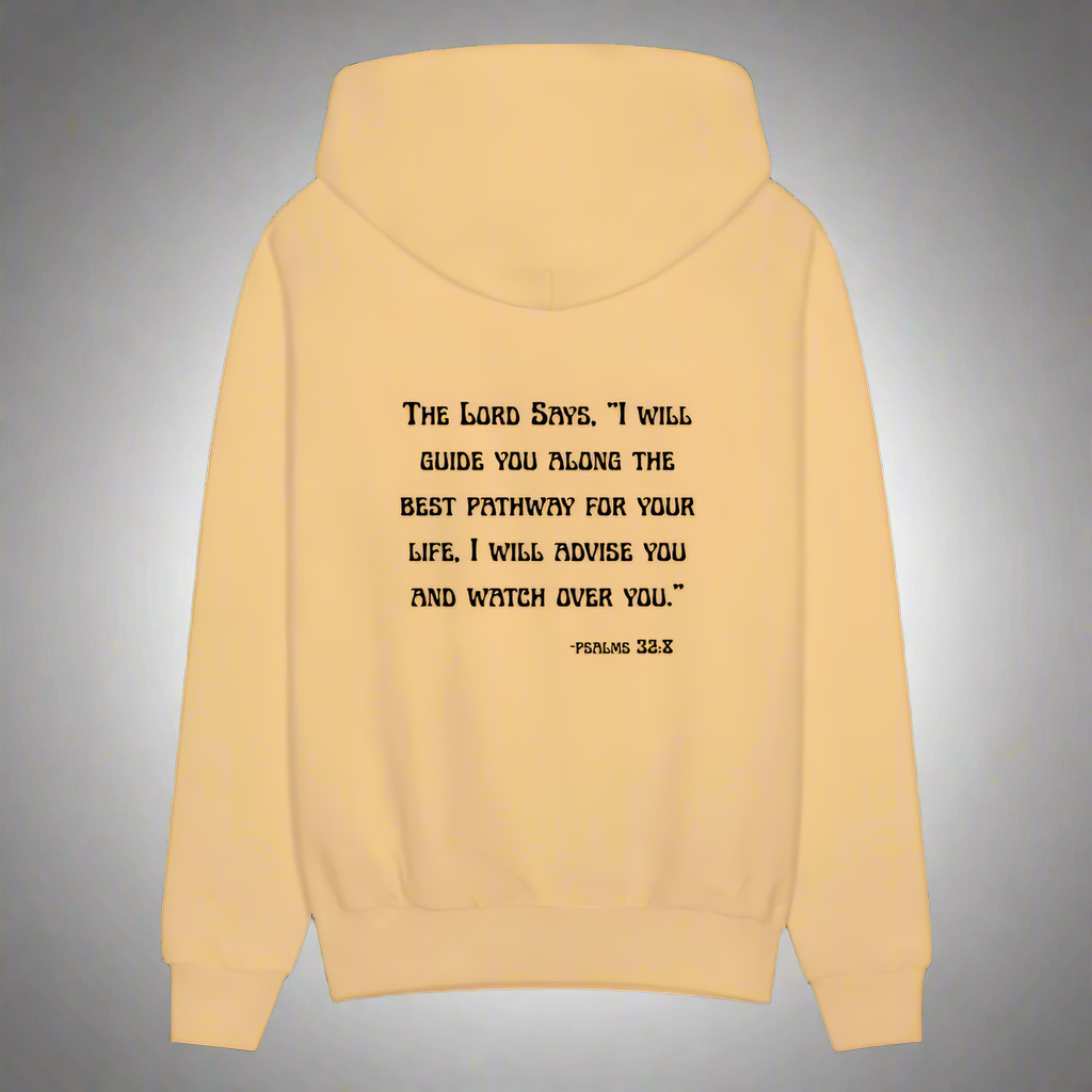 'I will guide you' Light Gold Hoodie Thrive Collection - light gold 