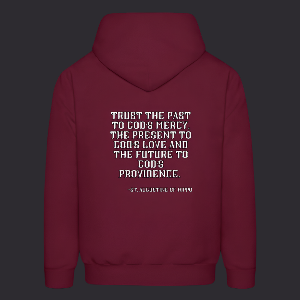 'Trust the Past' Burgundy Hoodie Thrive Collection - burgundy
