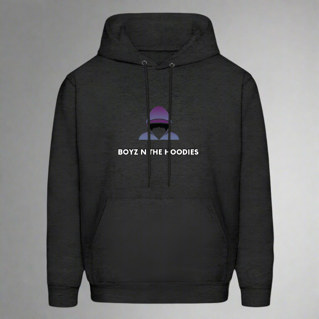 Boyz N The Hoodies Classic Design Charcoal Gray Hoodies (Front only) - charcoal grey