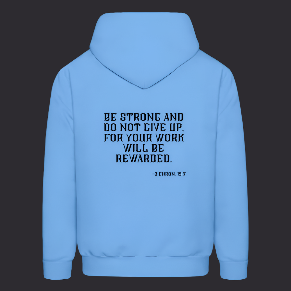 'Be Strong' Carolina Blue Hoodie Survive Collection - carolina blue