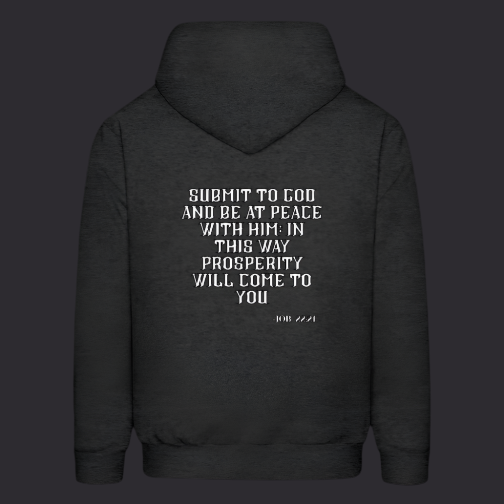 'Submit to God' Charcoal Gray Hoodie Strive Collection - charcoal grey