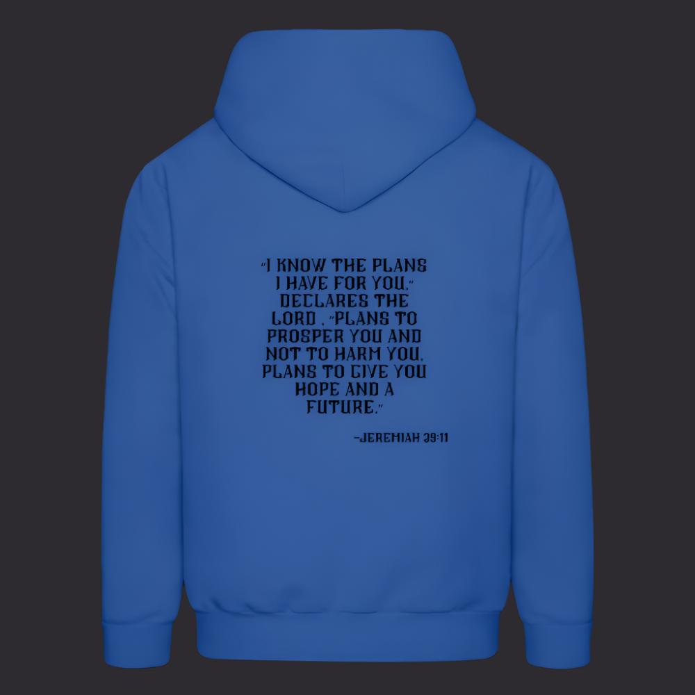 'I know the plans' Royal Blue Hoodie Thrive Collection - royal blue
