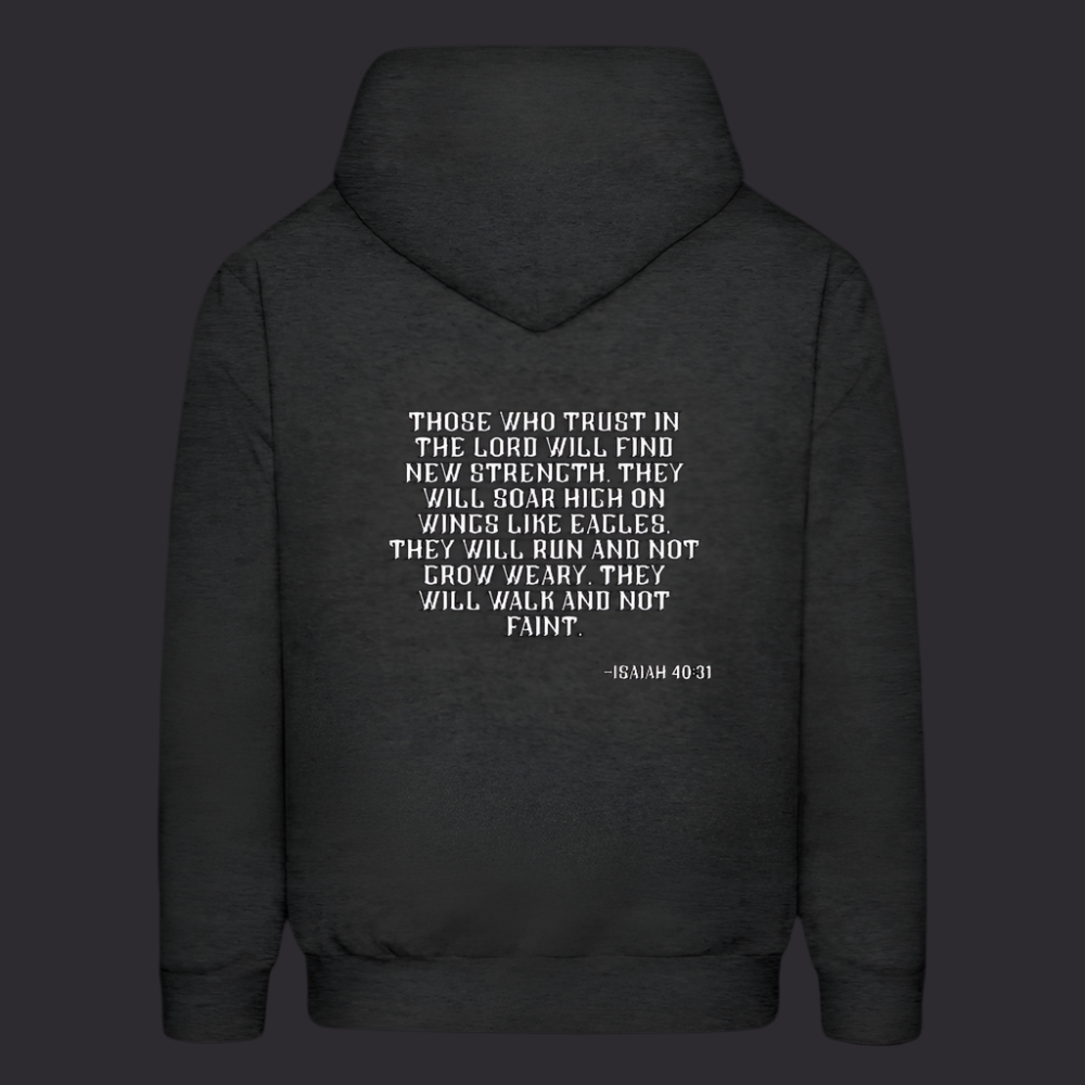 'Trust in the Lord' Charcoal Gray Hoodie Strive Collection - charcoal grey