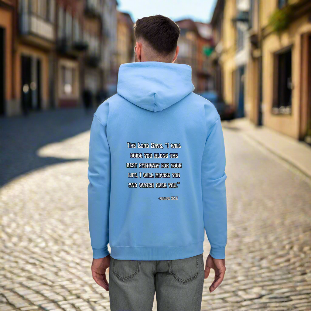 'I will guide you' Carolina Blue Hoodie Thrive Collection - carolina blue