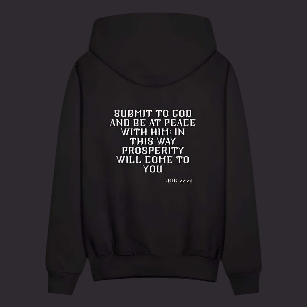 'Submit to God' Classic Black Hoodie Strive Collection - black