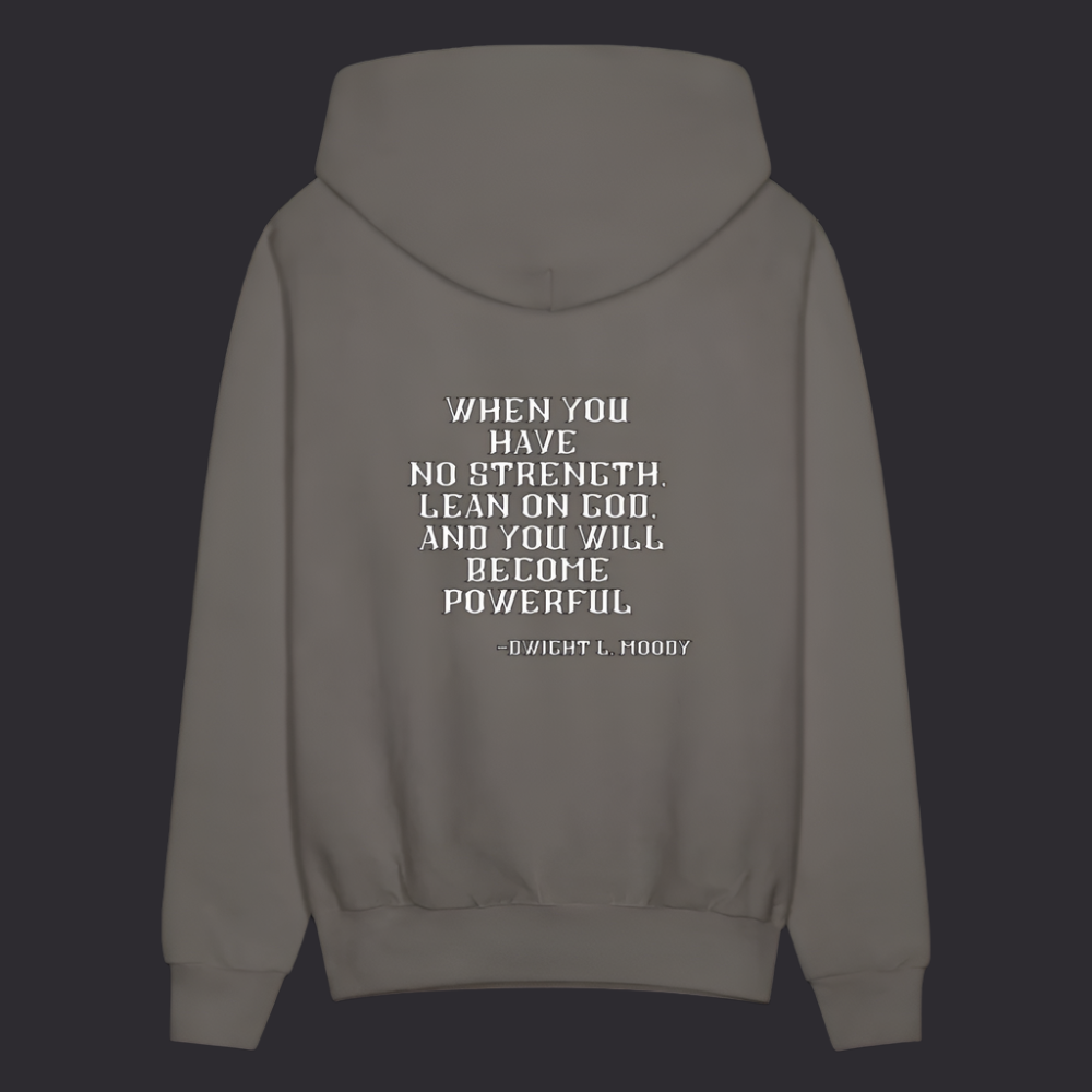 'Lean on God' Asphalt Gray Hoodies Survive Collection - asphalt gray