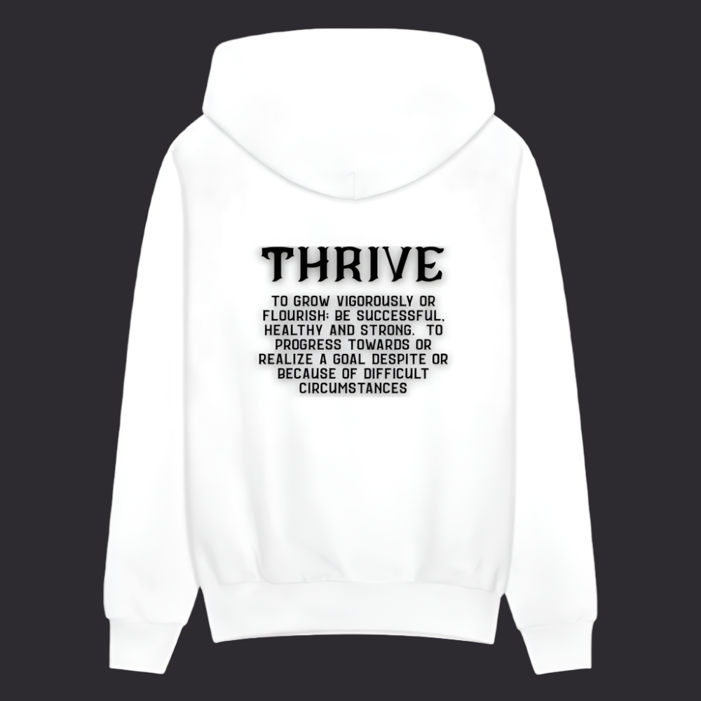 Wh Thr Boyz N The Hoodies Classic White Thrive Hoodie - white