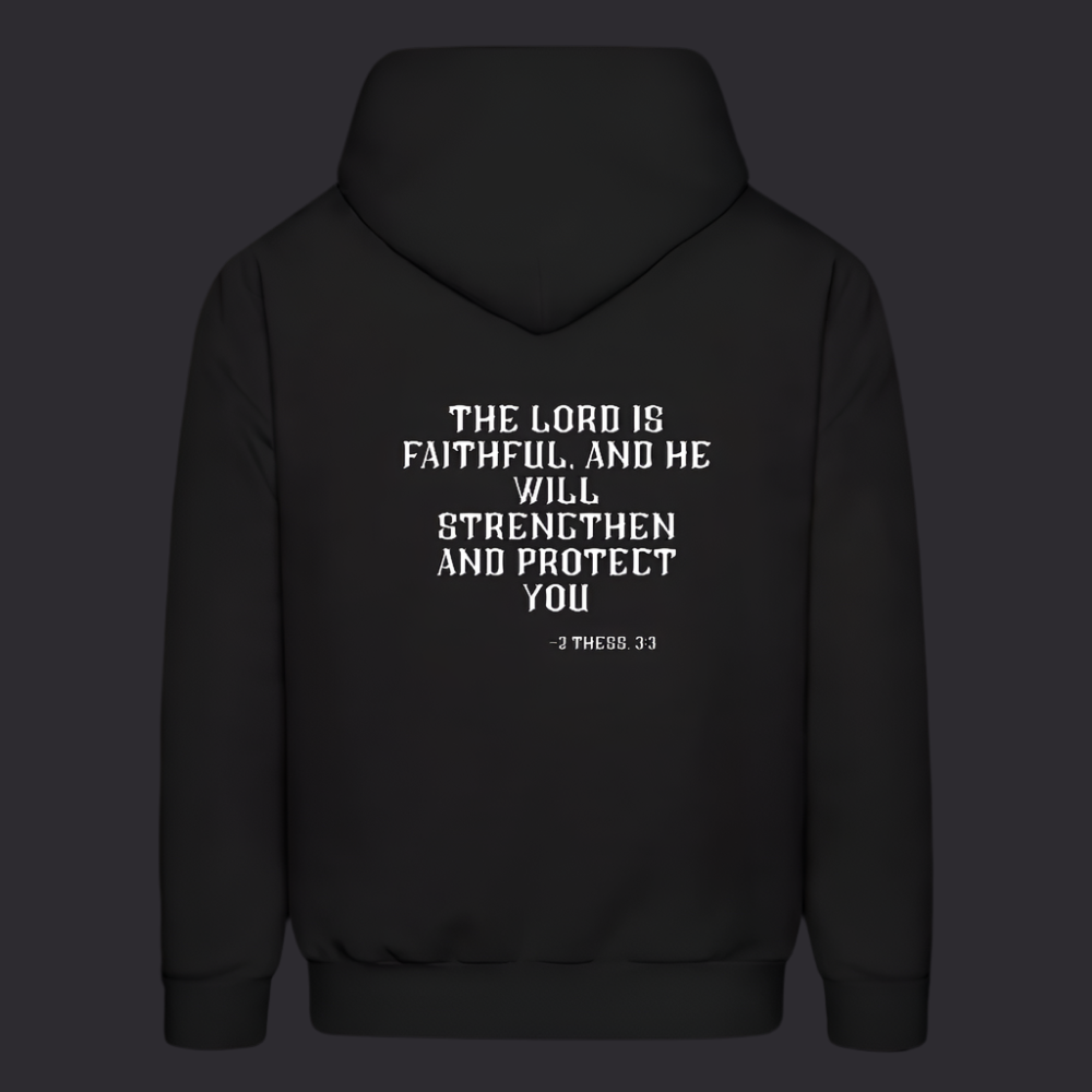 'The Lord Is Faithful' Classic Black Hoodie Survive Collection - black