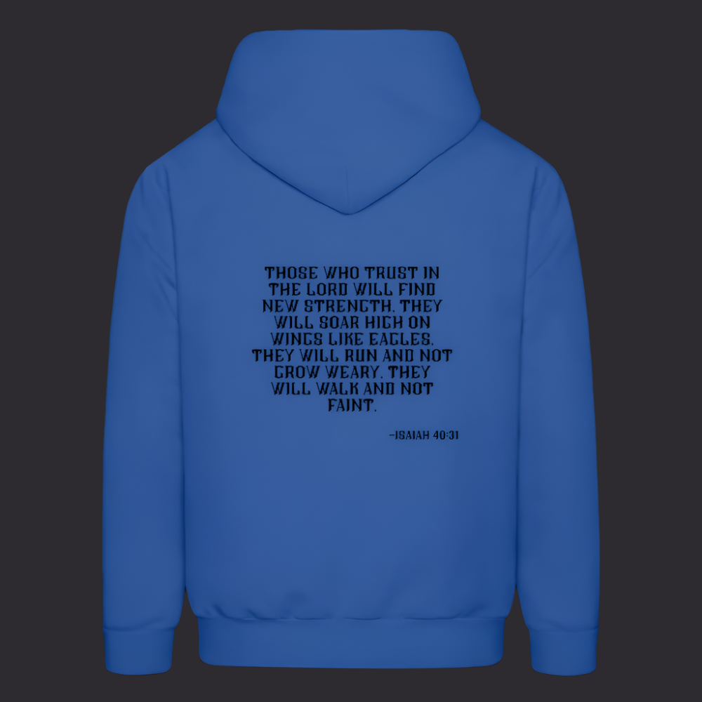 'Trust in the Lord' Royal Blue Hoodie Strive Collection - royal blue
