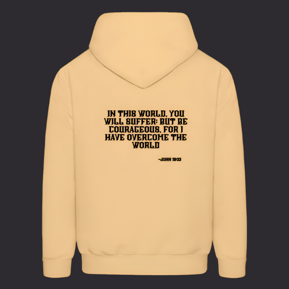 'Be Courageous' Light Gold Hoodie Survive Collection - light gold 