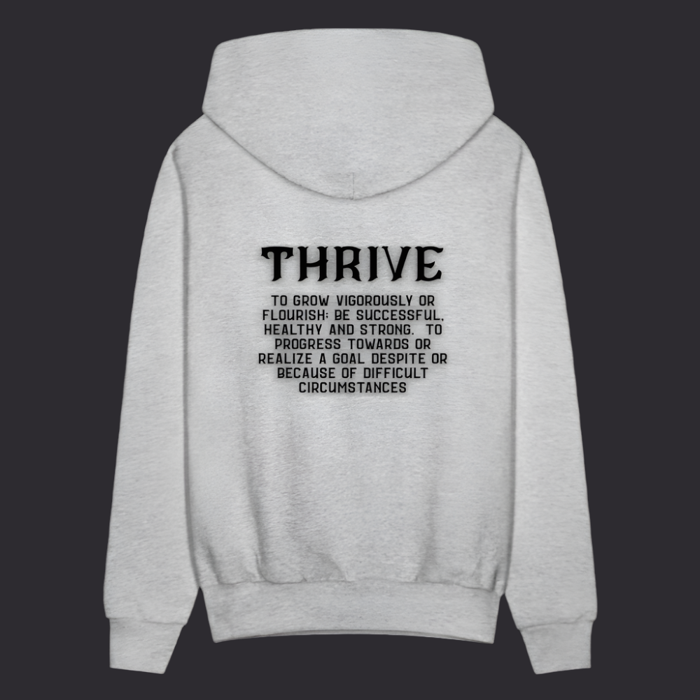 Gry Thrv Boyz N The Hoodies Classic Gray Thrive Hoodie - heather gray