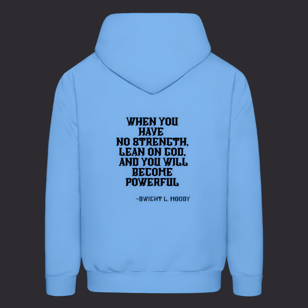 'Lean on God' Carolina Blue Hoodies Survive Collection - carolina blue