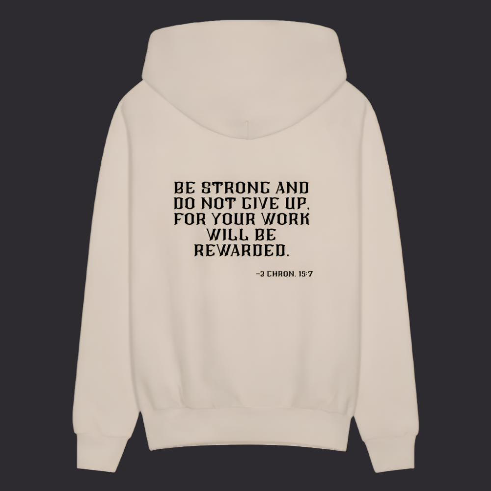 'Be Strong' Sand Color Hoodie Survive Collection - Sand
