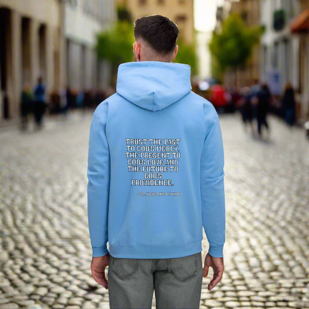 'Trust the Past' Carolina Blue Hoodie Thrive Collection - carolina blue