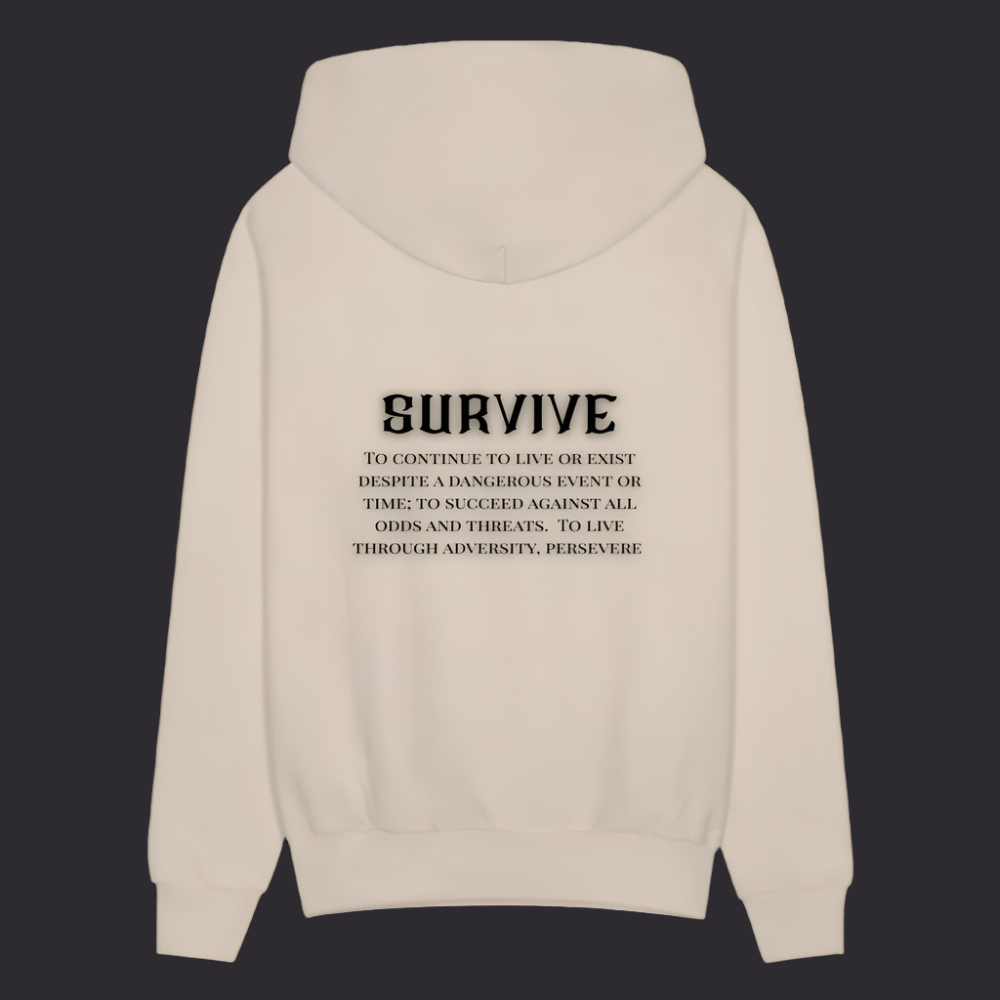Boyz N The Hoodies Sand Color Survive Hoodie - Sand