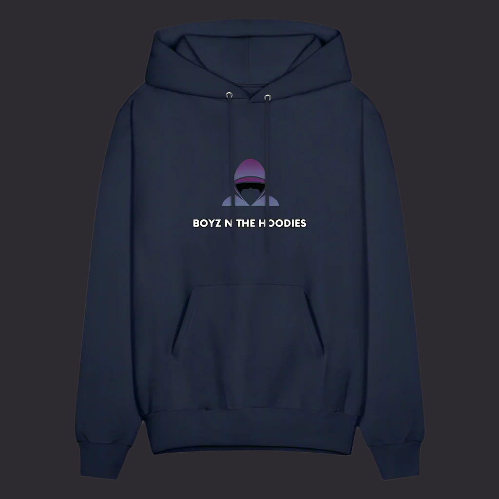 Boyz N The Hoodies Classic Design Navy Blue Hoodies (Front only) - navy