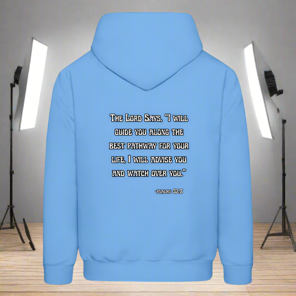 'I will guide you' Carolina Blue Hoodie Thrive Collection - carolina blue