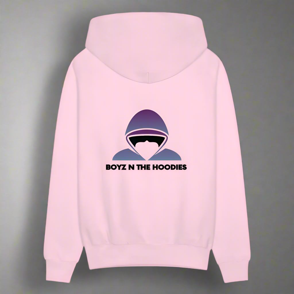 Boyz N The Hoodies Classic Design Pink Hoodies - pale pink