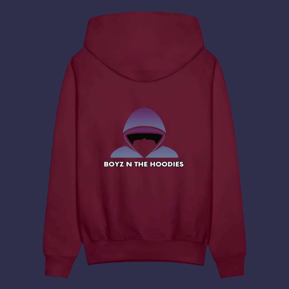 Boyz N The Hoodies Classic Design Burgundy Hoodies - burgundy