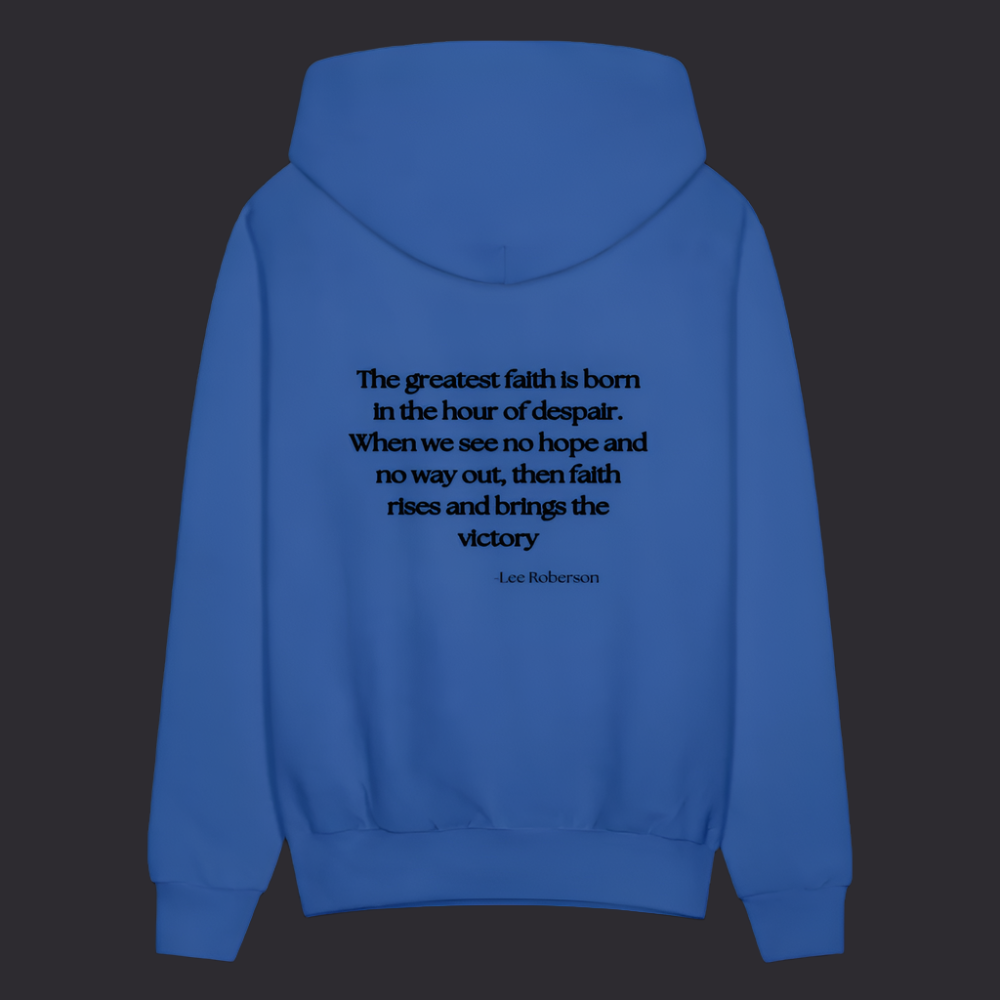 'The Greatest Faith' Royal Blue Hoodie Survive Collection - royal blue