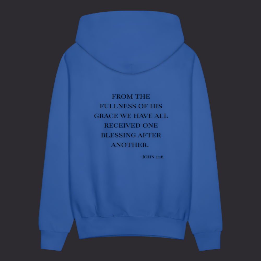 'Fullness of his Grace' Royal Blue Hoodie Thrive Collection - royal blue