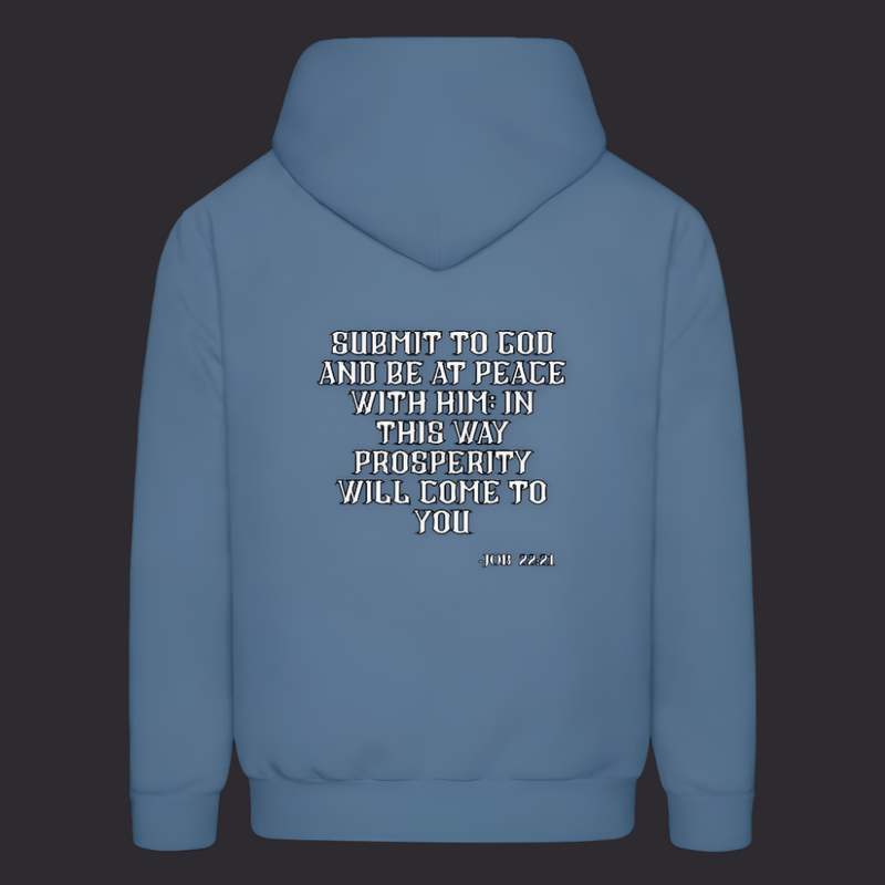 Submit to God Hoodies - Denim Blue