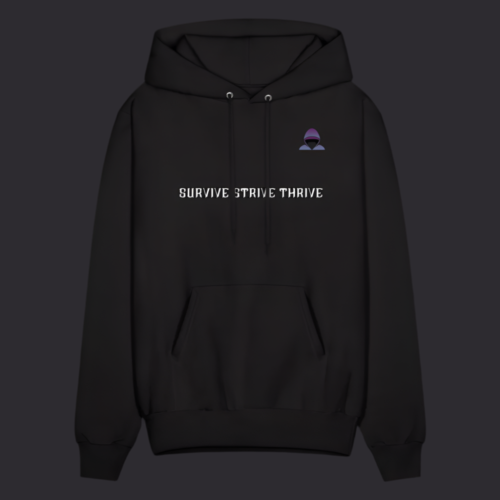 Blck Mtto Boyz N The Hoodies Motto Black Hoodie Classic Design - black