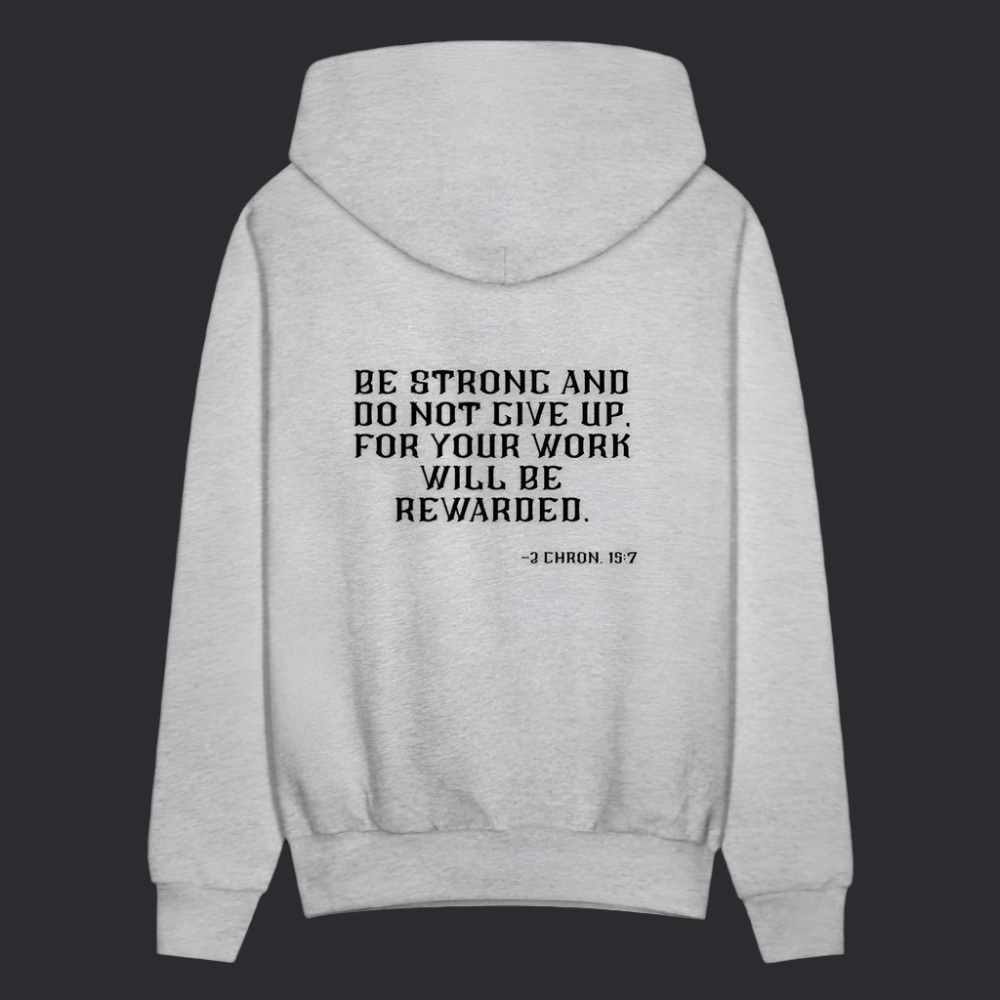 'Be Strong' Classic Gray Hoodie Survive Collection - heather gray