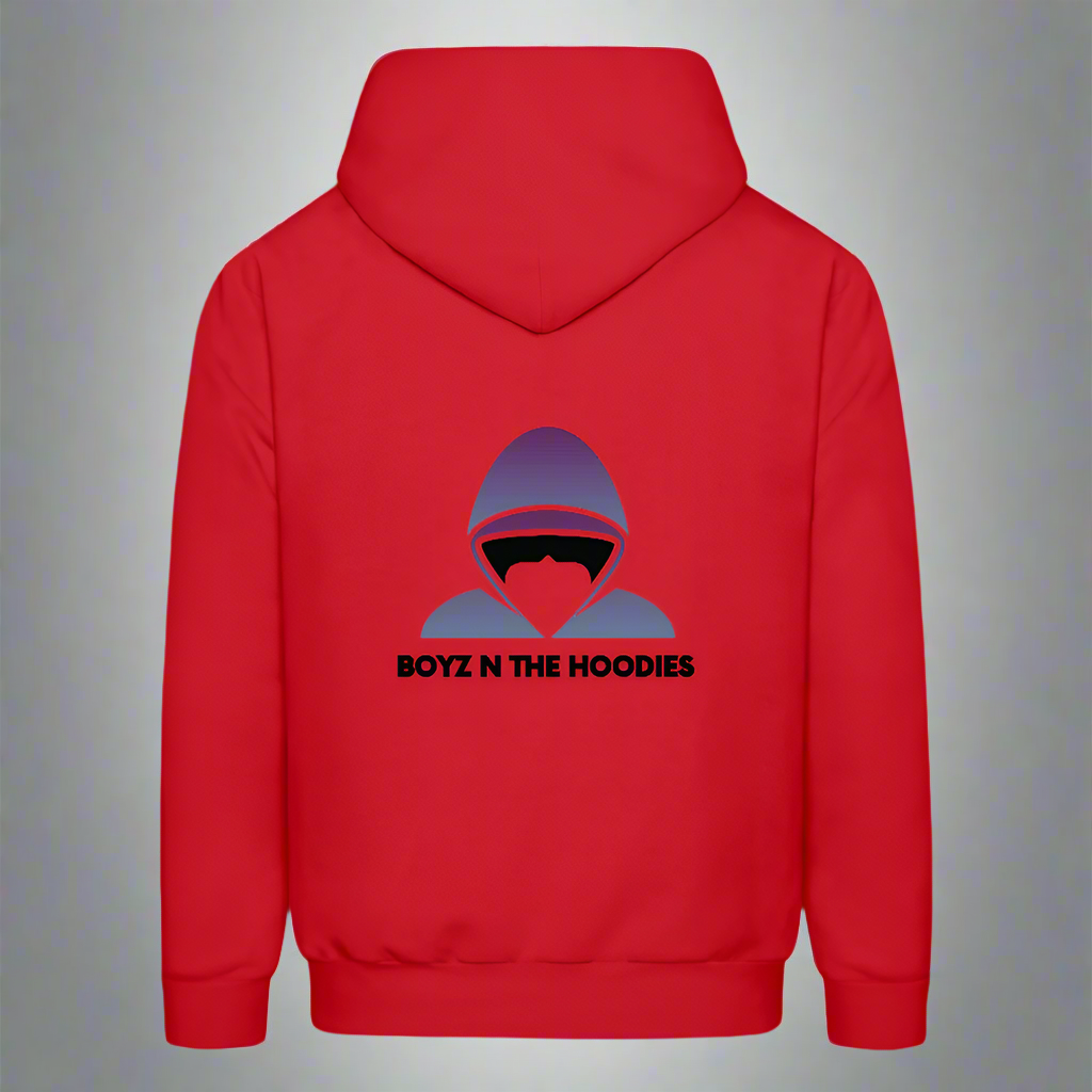 Boyz N The Hoodies Classic Design Pink Hoodies - red