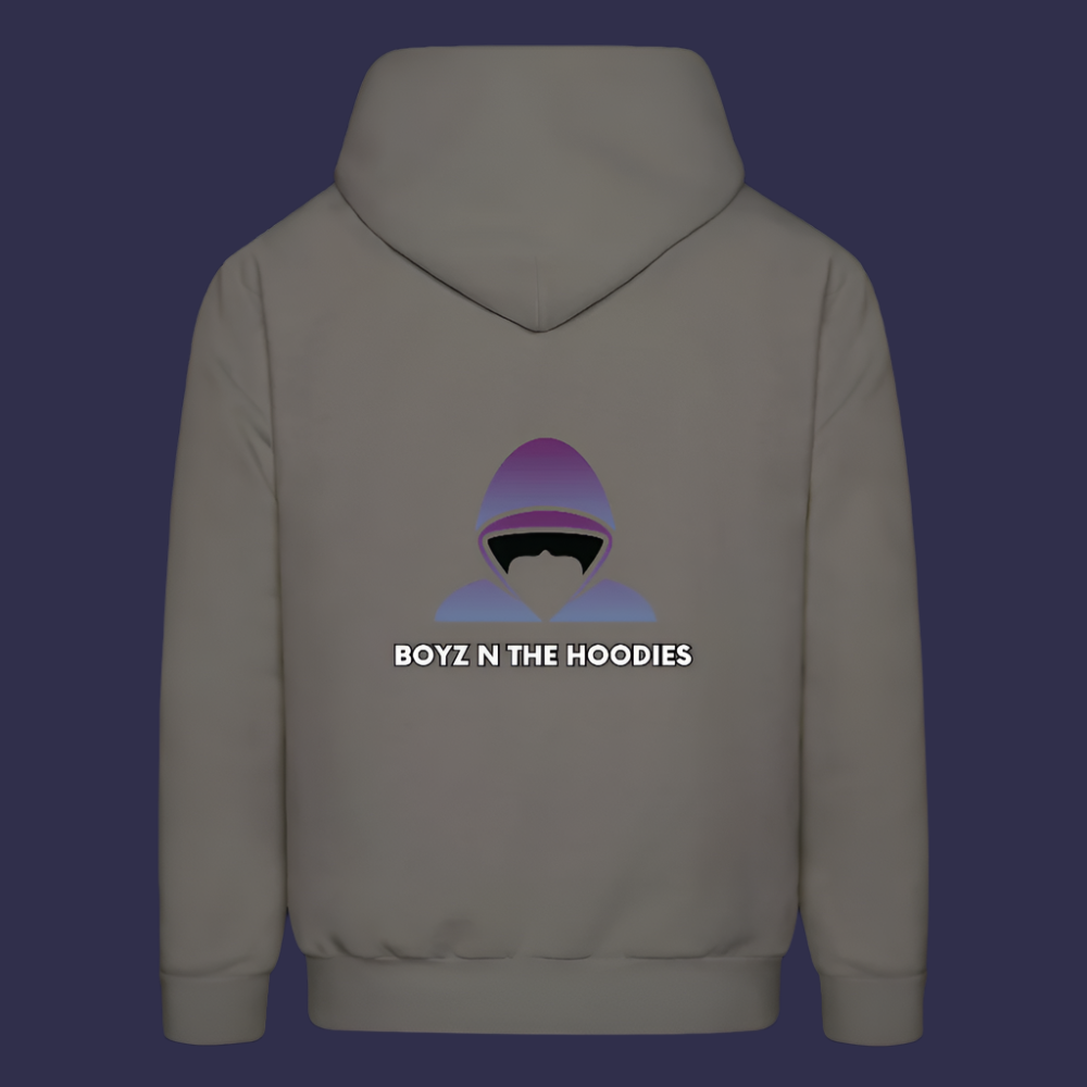 Boyz N The Hoodies Motto Asphalt Gray Hoodie Classic Design - asphalt gray