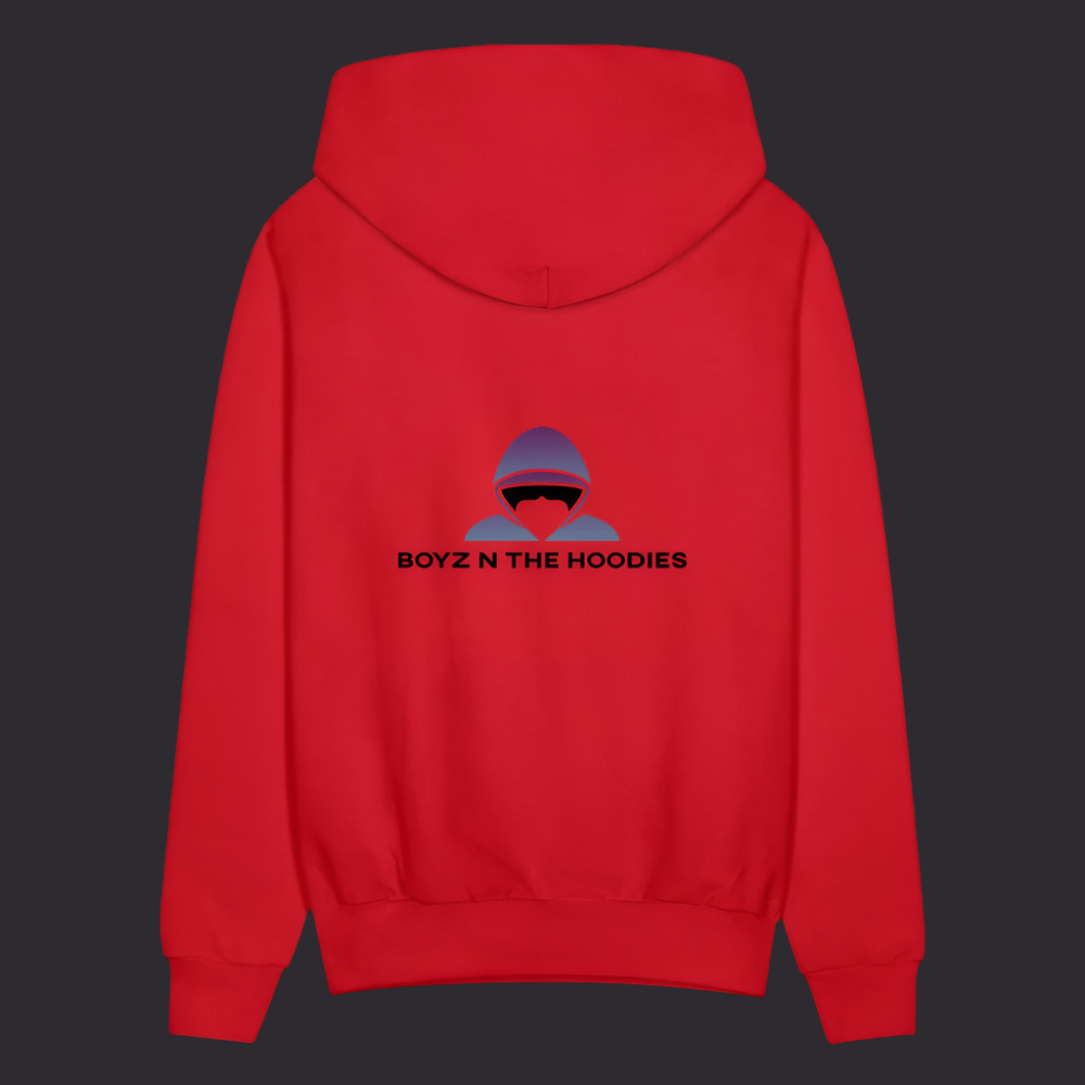 Boyz N The Hoodies Motto Red Hoodie Classic Design - red