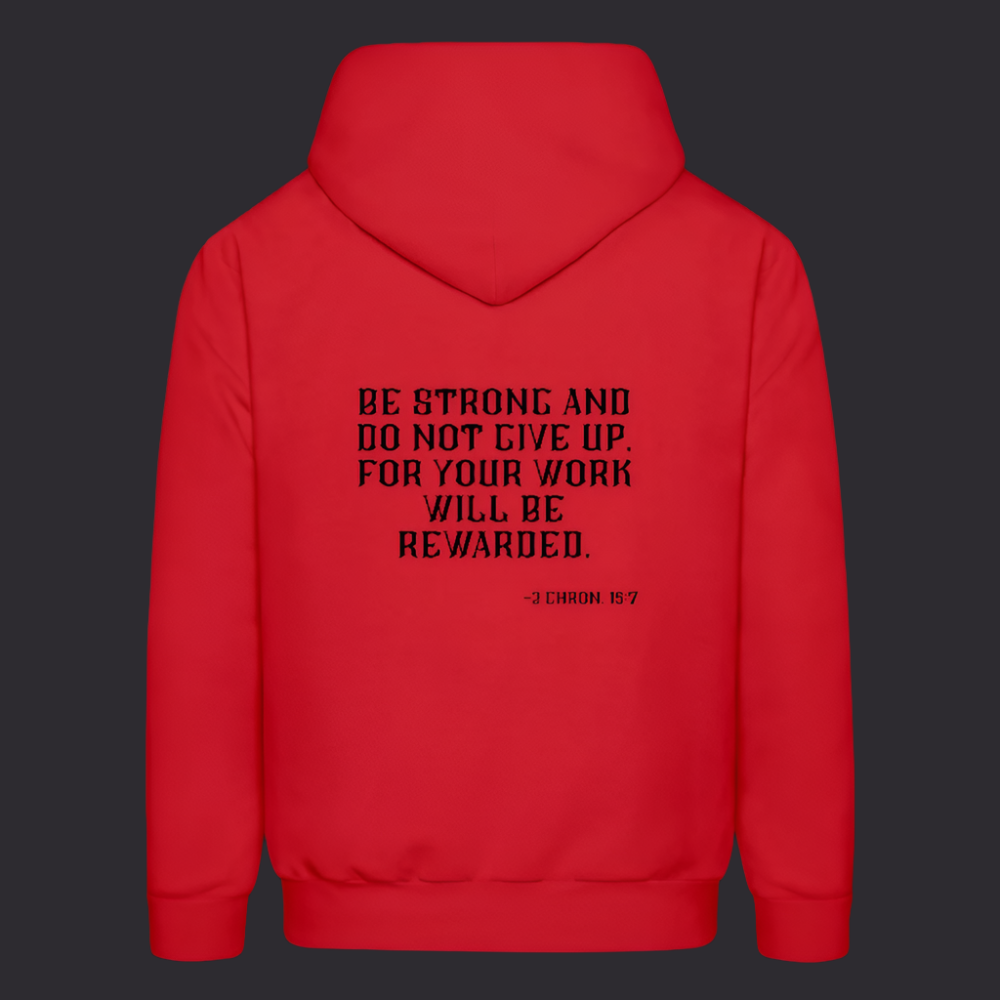 'Be Strong' Classic Red Hoodie Survive Collection - red