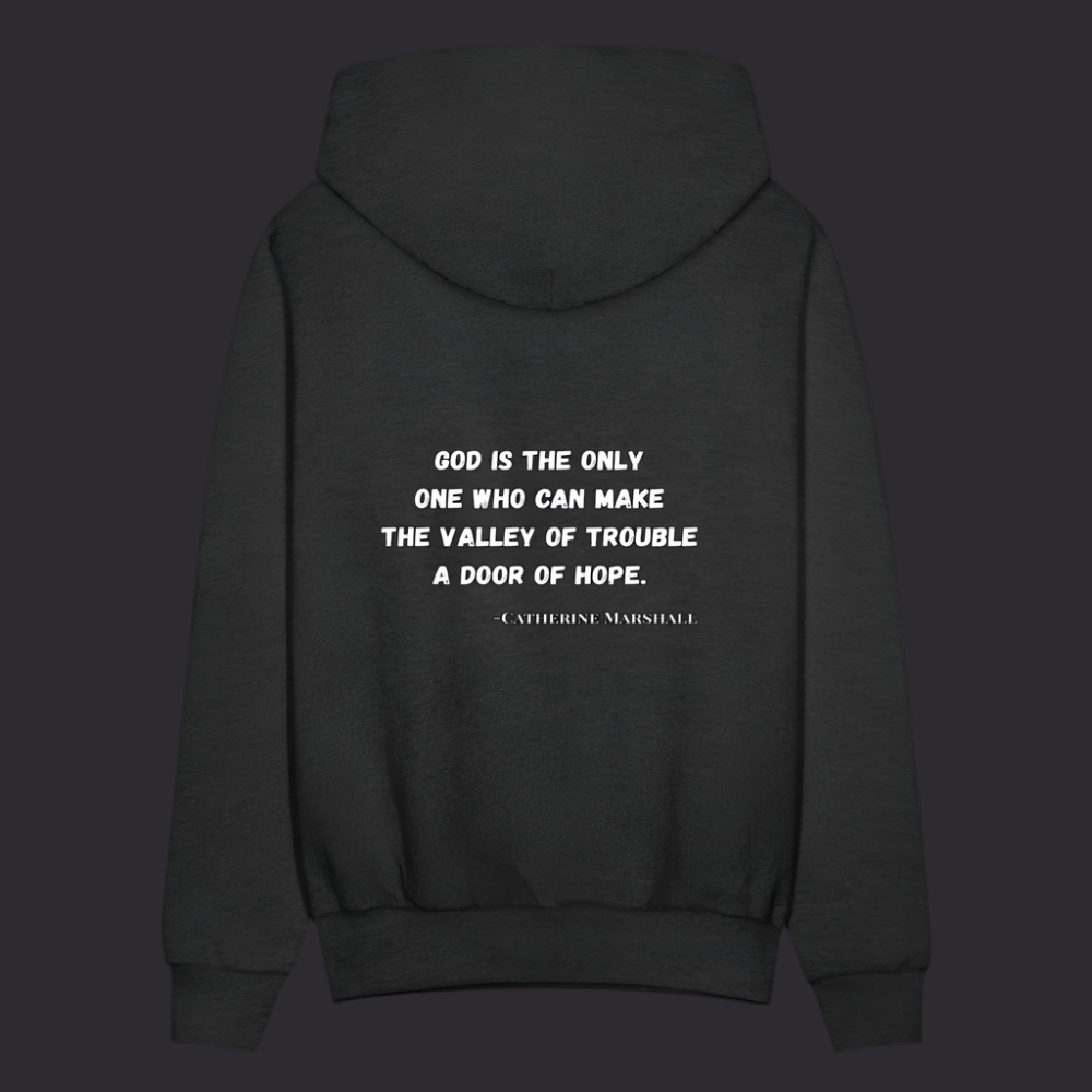'God is the Only One' Charcoal Gray Hoodies Survive Collection - charcoal grey