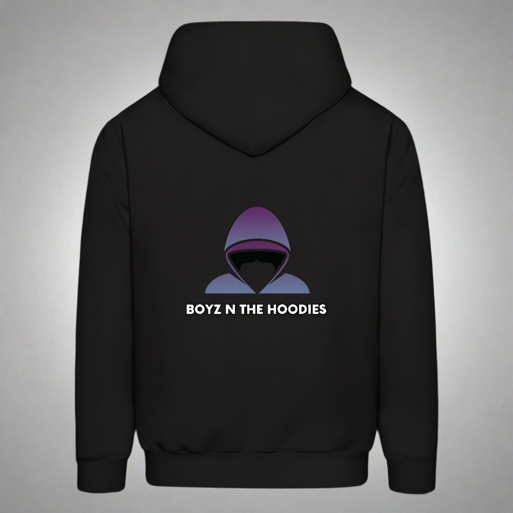 Boyz N The Hoodies Motto Black Hoodie Classic Design - black