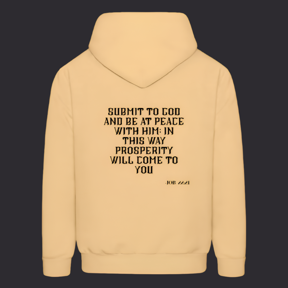 'Submit to God' Light Gold Hoodie Strive Collection - light gold 